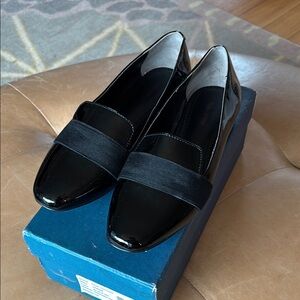 Pour La Victoire Zarine Black Patent Loafers - 7